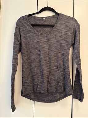 Lululemon Women's Long Sleeve Scoop Neck Top - Gray Heather